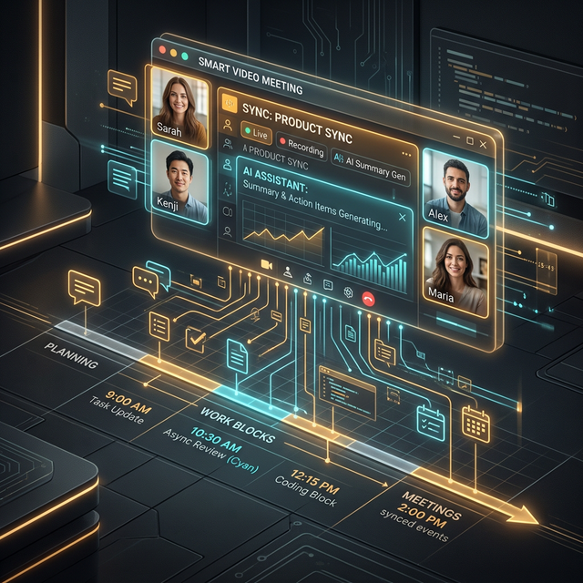 Ending Meeting Fatigue: Smart Async and AI-Augmented Video Calls