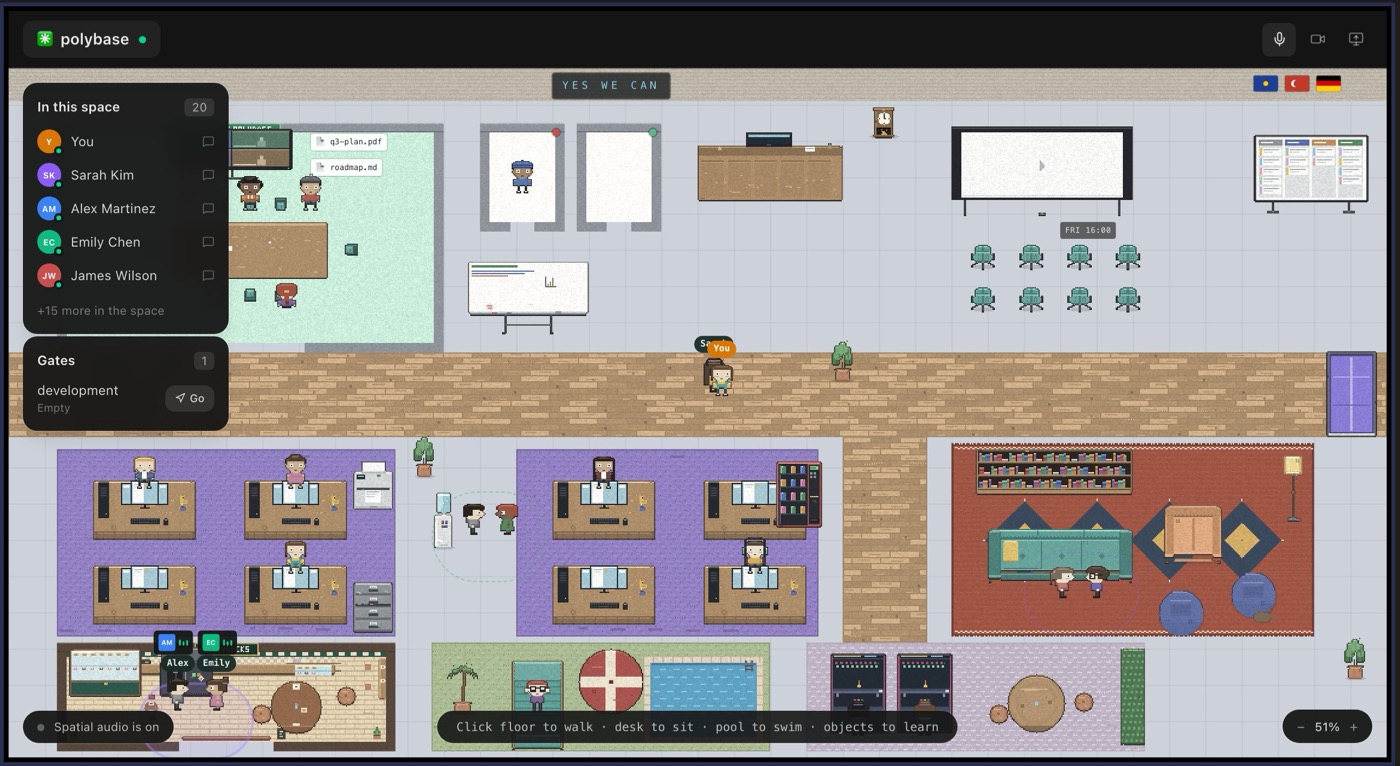 Polyspace gains office mode and floor plans